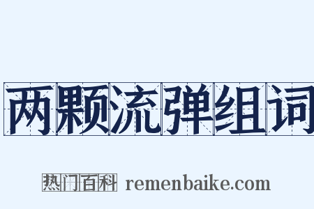 两颗流弹组词是什么意思的图片